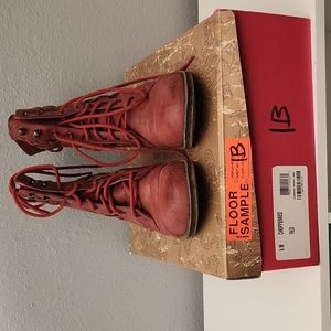 Red vintage American Eagle boots